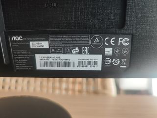 Pantalla AOC Negra
