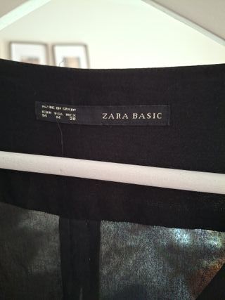 Blusón negro fluido Zara Talla M