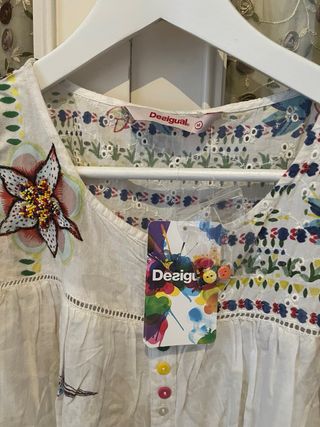 Blusa Desigual Talla M Estampado Ave