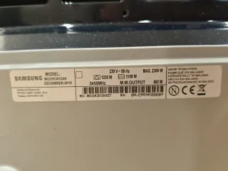 Microonde Samsung 23L - mod.MG23K3513AK/ET