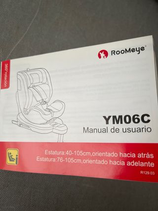 Silla coche bebé Roomeye YM06C 0-4 años