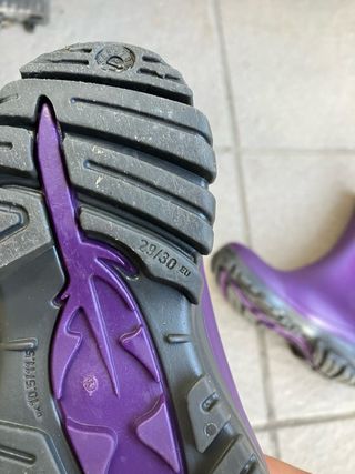Botas de agua moradas Talla 29/30