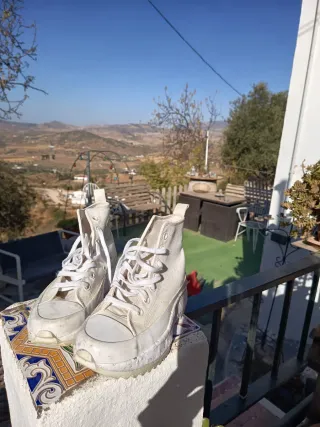 Zapatillas deportivas altas blancas