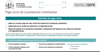 tramitación de pago único paro 