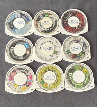 PSP Blanca + 9 Juegos y Película UMD