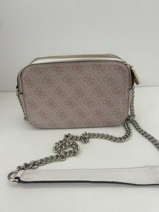 Bolso Guess rosa y blanco