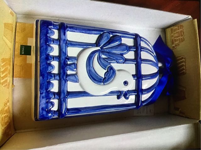 Forma Thun Uccelliera Blu e Bianco