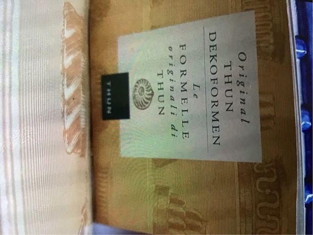 Forma Thun Uccelliera Blu e Bianco