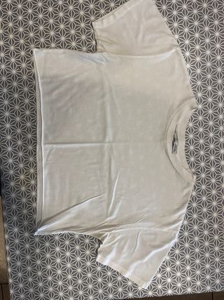 Pack 2 Camisetas Crop Blanca y Naranja