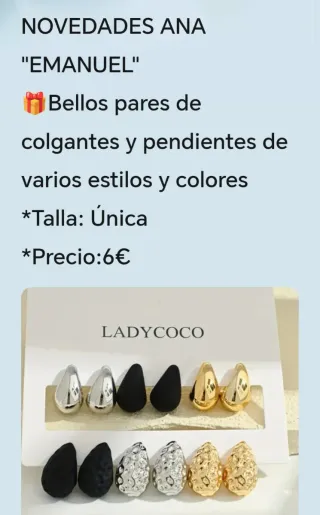 Pendientes LADYCOCO oro y plata