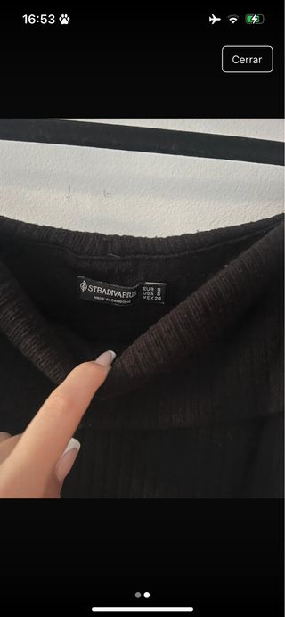 Jersey Stradivarius hombros descubiertos Talla S