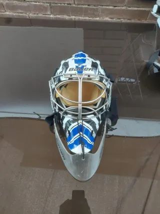 Casco Portero Hockey Patines Bauer.