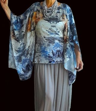 Túnica Estampada Multicolor Talla Única