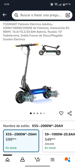 Patinete Eléctrico Todimart 2000W