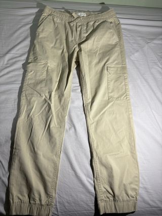 Pantalones cargo Mango beige 13-14 años