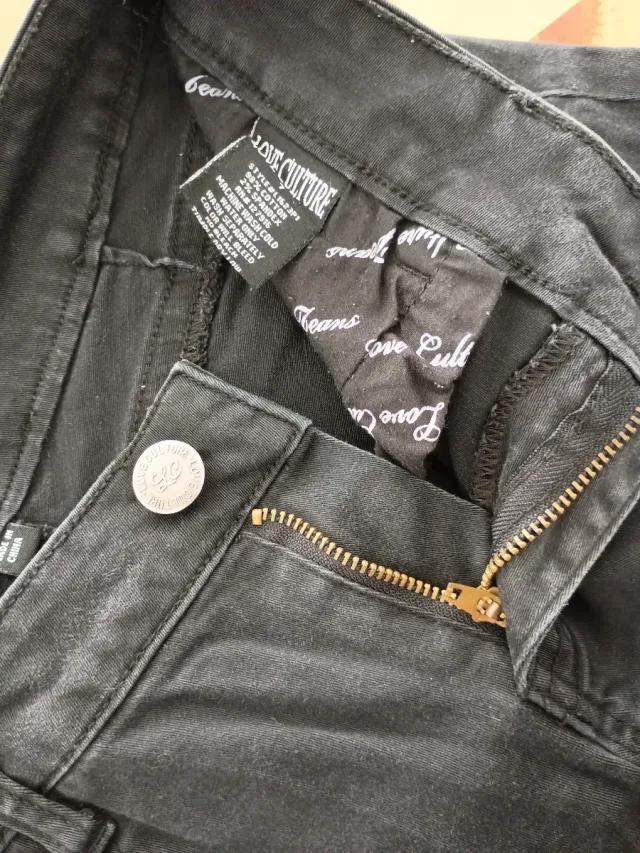 Vaquero negro de mujer