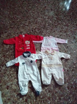 Lotto 4 tutine bimba