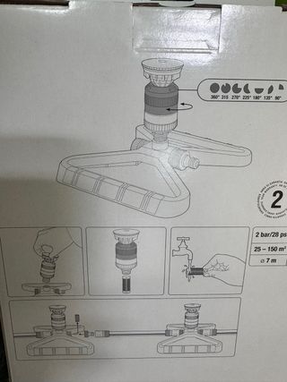 Irrigatore circolare Vario su slitta