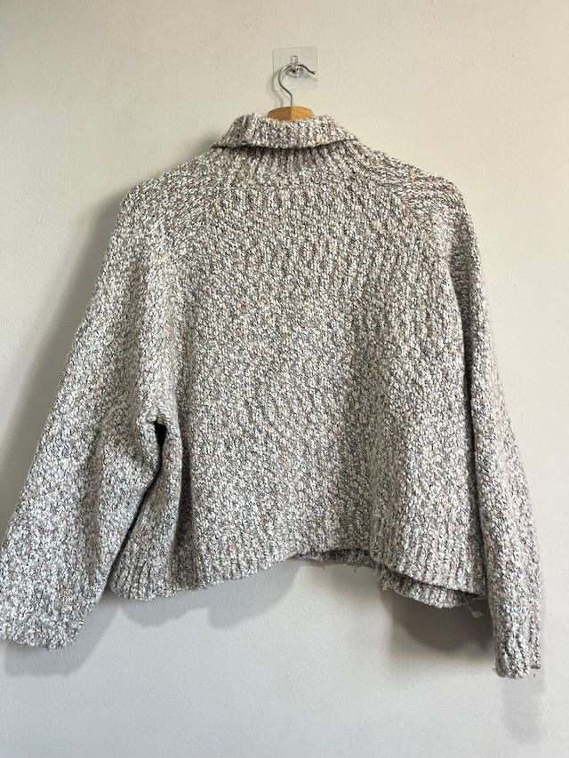 Jersey cuello alto multicolor