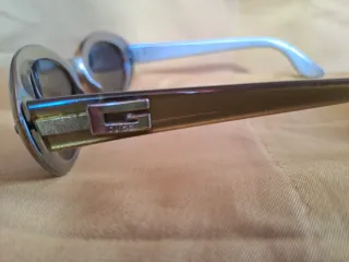 Occhiali da sole vintage Gucci oro e neri