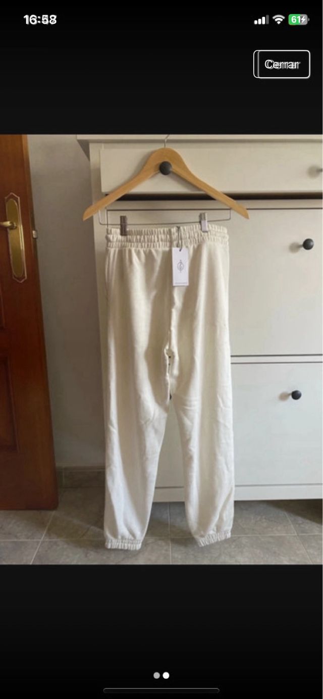 Pantalones Stradivarius blancos