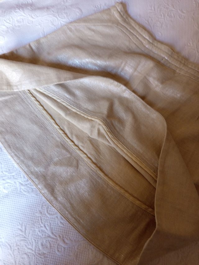 Minifalda Tintoretto Talla 38 Beige/Dorado