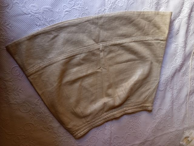 Minifalda Tintoretto Talla 38 Beige/Dorado