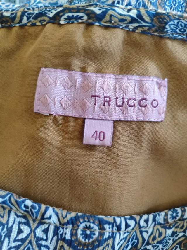 Vestido gasa estampado forrado