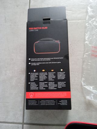 Custodia Nintendo Switch OLED + Vetro Protettivo