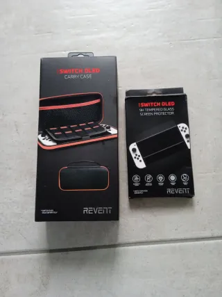 Custodia Nintendo Switch OLED + Vetro Protettivo