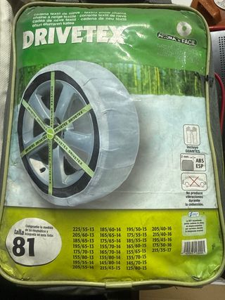 Cadenas de nieve textiles DRIVETEX talla 81
