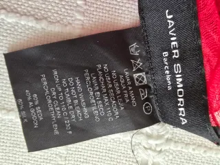 Pañuelo Javier Simorra Rojo Volantes