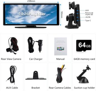 Pantalla Coche 10.26” CarPlay Android Auto