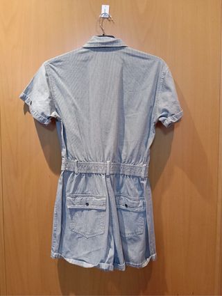 Mono Zara rayas azul y blanco