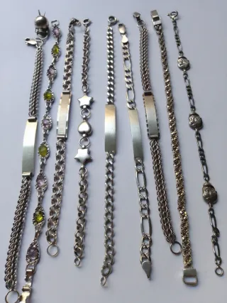 Lote de pulseras de plata