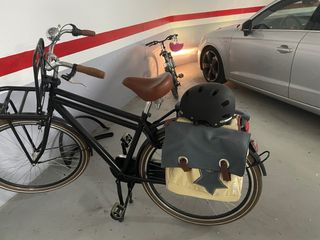 Bicicleta Paseo Retro Negra