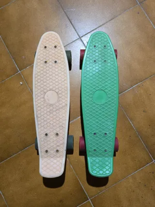 Monopatín Penny Verde y Naranja