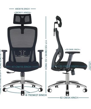 Silla de oficina ergonómica Durrafy