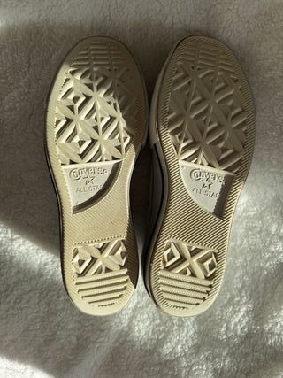 Converse plataforma blancas