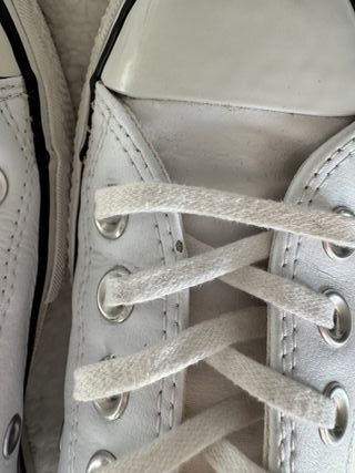 Converse plataforma blancas