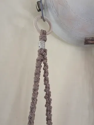 Portavaso macramè tapiz de pared Nordico Scandinav