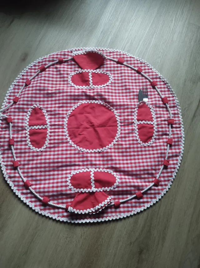 Mantel picnic 2 servicios redondo