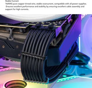 Cables Extensión ATX y PCI Negros