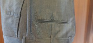 Traje Z Zegna Gris Talla 48 Italia. Algodón 100%