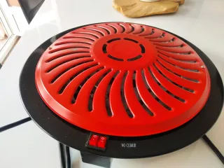 Brasero Eléctrico Negro y Rojo