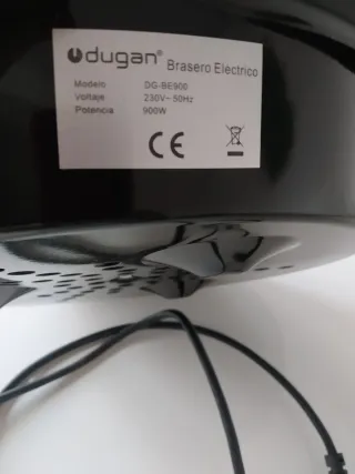 Brasero Eléctrico Negro y Rojo