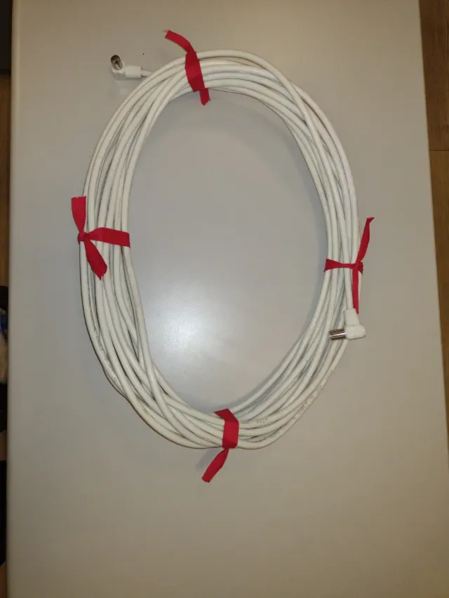 Cable TV Antena Blanco + 10 Tomas de Clavija. 