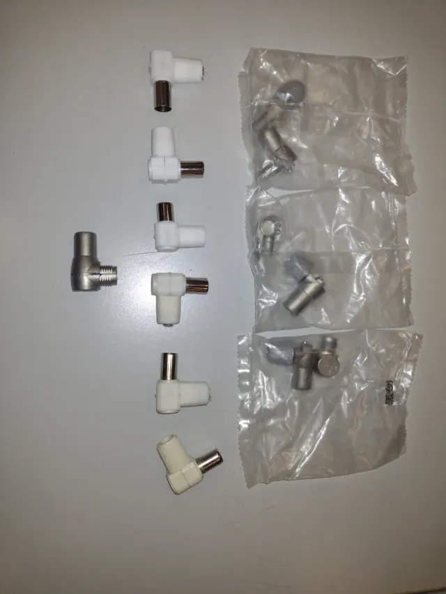 Cable TV Antena Blanco + 10 Tomas de Clavija. 