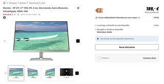 Monitor HP 27F 27 FHD IPS 5ms