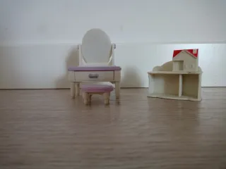 Tocador Sylvanian Families con Taburete y 1 mueble
